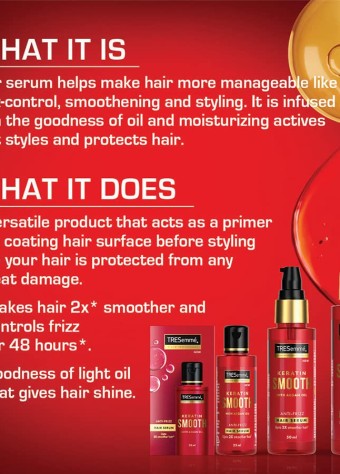 TRESemmé Keratin Smooth Anti-frizz Serum - 50 ml  price in bangladesh