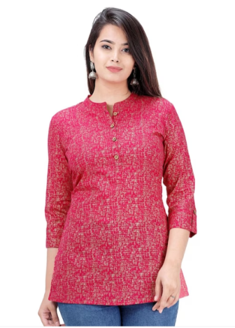 Abstract Printed Cotton Top price in bangladesh