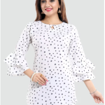 White & Black Printed Kurta price in bangladesh