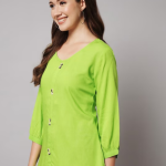 Round Neck Puffed Sleeves Top price in bangladesh