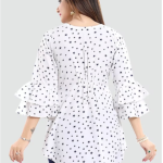 White & Black Printed Kurta price in bangladesh