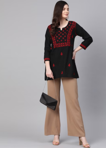 Hand Embroidered Pure Cotton Kurta  price in bangladesh