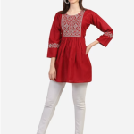 Maroon Embroidered Kurta price in bangladesh