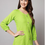 Round Neck Puffed Sleeves Top price in bangladesh