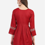 Maroon Embroidered Kurta price in bangladesh