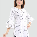 White & Black Printed Kurta price in bangladesh