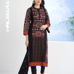 Black Printed and Embroidered Cotton Salwar Kameez price in bangladesh