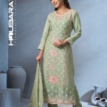 Chiffon Georgette Greenish Yellow Embroidered Salwar Kameez price in bangladesh