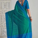 Cotton Saree In Green price in bangladesh