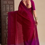 Cotton Saree In Maroon price in bangladesh