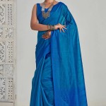 Cotton Saree In Blue price in bangladesh