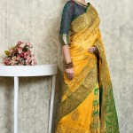 Pure Silk Saree In Yellow price in bangladesh