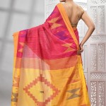 Handloom Cotton Jamdani Saree In Red price in bangladesh