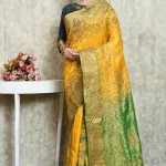 Pure Silk Saree In Yellow price in bangladesh