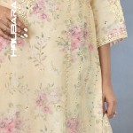 Floral Printed Light Golden Georgette Salwar Kameez price in bangladesh