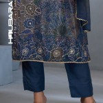 Floral Printed Solid Blue Salwar Kameez price in bangladesh