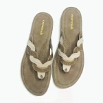 Ladies Flat Sandal Khaki Color price in bangladesh