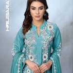 Organza Silk Embroidered Moonstone Blue Salwar Kameez price in bangladesh