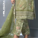 Organza Silk Floral Printed Embroidered Salwar Kameez price in bangladesh