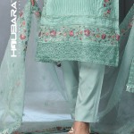 Silk Party Wear Mint Blue Embroidered Salwar Kameez price in bangladesh