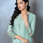 Silk Party Wear Mint Blue Embroidered Salwar Kameez price in bangladesh